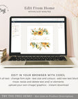 Marisol | Sunflowers Wedding Logo Design Template