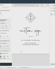 Giulia | Custom Wedding Sign Template Template