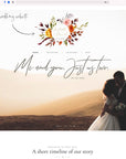 AMBRA Fall Wedding Monogram Design Template