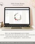 Natalia | Christmas Wedding Save the Date Card Template