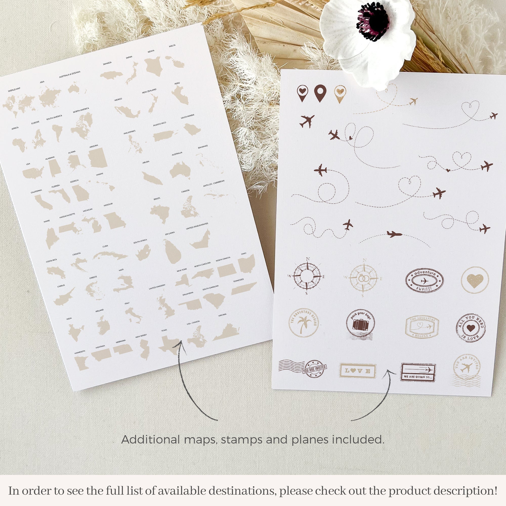 Sofia | Save The Date Boarding Pass Template