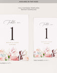 Fiorella | Romantic Wedding Table Cards Template