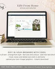 Mira | Tropical Save the Date Boarding Pass Template