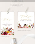 Ambra | Fall Wedding Printable Gift Tags