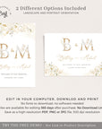 Dora | Elegant Wedding Sign Template