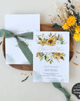 Marisol | Sunflower Wedding Invitation Template