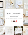Sofia | Travel Theme Printable Wedding Stationery Bundle Templates