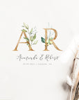 Flora | Rustic Wedding Logo Design Template