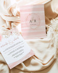 Aurora | Rose Gold wedding Invitation template