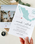 Mexico Wedding Invitation Template With Photo