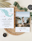 Mexico Wedding Invitation Template With Photo