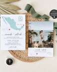Mexico Destination Wedding Invitation Suite Template