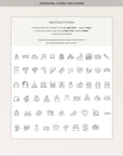 SCARLETT Floral Wedding Itinerary Template