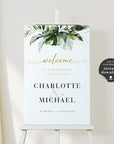 PALMA Tropical Welcome Wedding Sign Template