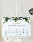 PALMA Wedding Day Timeline Sign Template