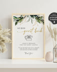 PALMA Audio Guest Book Sign Template Tropical