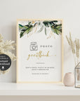 PALMA Tropical Photo Guest Book Sign Printable Template
