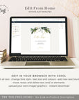 PALMA Tropical Wedding Signage Template
