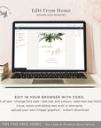 PALMA Cards and Gift Sign Template Tropical