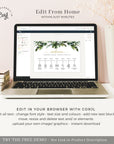 PALMA Wedding Day Timeline Sign Template