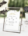 PALMA Petal Toss Wedding Sign Template Tropical
