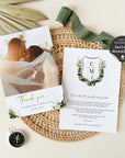 PALMA Tropical Wedding Thank You Cards Template