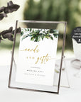 PALMA Cards and Gift Sign Template Tropical
