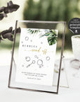PALMA Bubble Send Off Wedding Sign Tropical