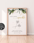 PALMA Tropical Wedding Send Off Sparklers Sign Template