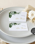 PALMA Tropical Wedding Place Cards Template