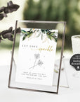PALMA Tropical Wedding Send Off Sparklers Sign Template