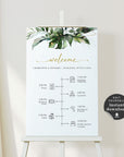 PALMA Wedding Day Timeline Sign Template