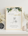 PALMA Tropical Wedding Send Off Sparklers Sign Template