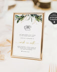 PALMA Audio Guest Book Sign Template Tropical