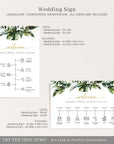 PALMA Wedding Day Timeline Sign Template