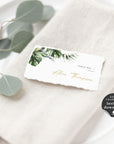 PALMA Tropical Wedding Place Cards Template