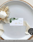 PALMA Tropical Wedding Place Cards Template