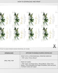 PALMA Tags for Wedding Favors Template Tropical