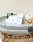PALMA Tropical Wedding Place Cards Template