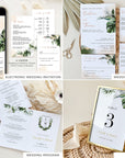 PALMA Tropical Wedding Printable Stationery Bundle Template