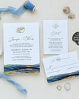 NOA | Elegant Beach Wedding Invitation Set Template