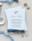 NOA | Elegant Beach Wedding Invitation Set Template
