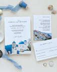 SANTORINI | Greece Wedding Invitation Suite Template