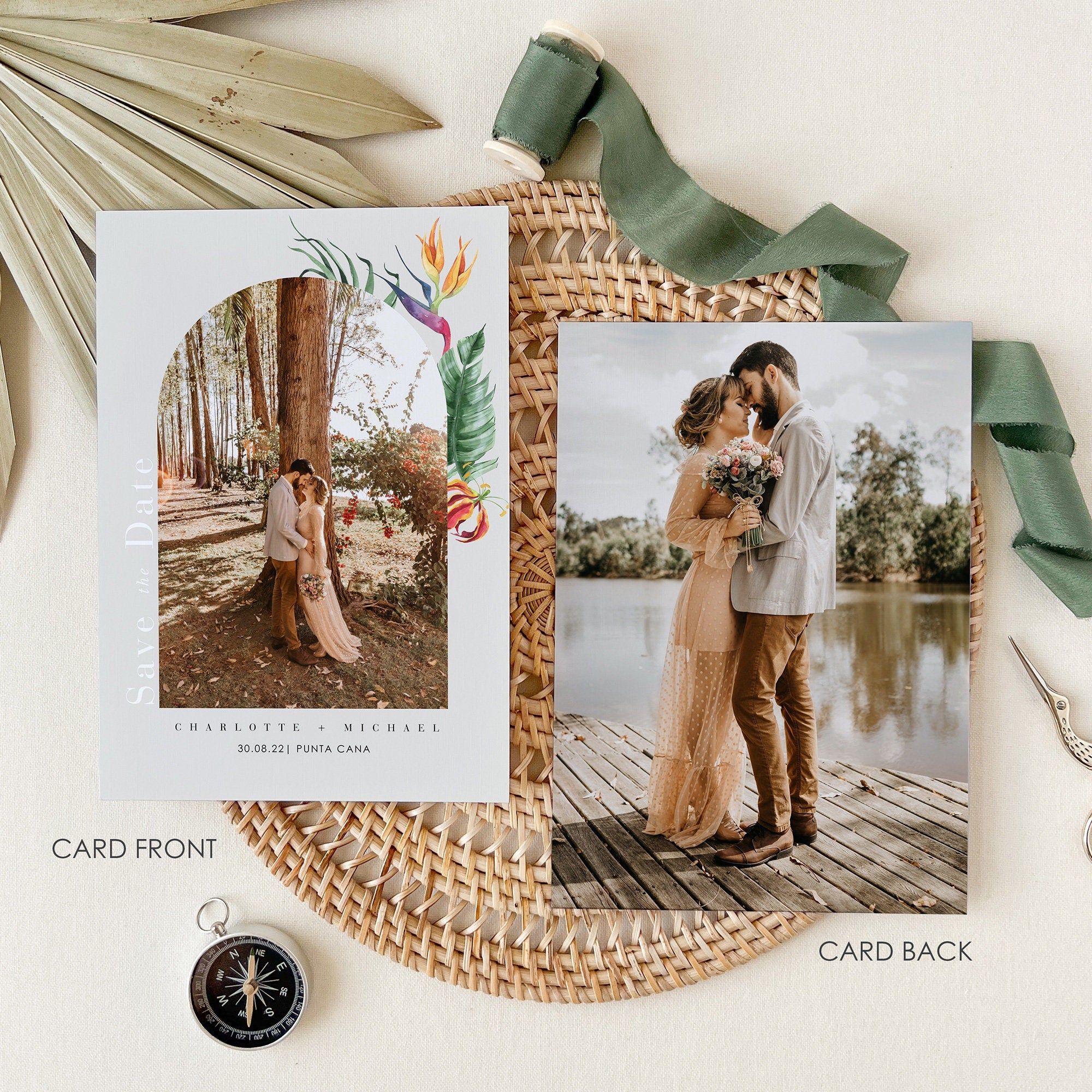 Hawaiian Save the Date Template