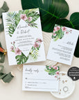 Hawaii Wedding Invitation Template Suite