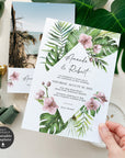 Hawaii Wedding Invitation Template