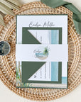 Selma | Tropical Beach Wedding Invitation Set