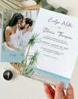 Selma | Tropical Beach Wedding Invitation Set