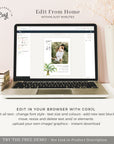 Kala | Minimal Palm Tree Save the Date Template