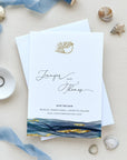 Noa | Navy & Gold Nautical Save the Date Template
